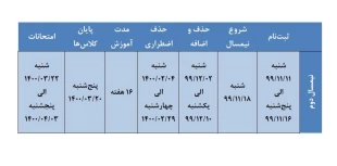 تقویم آموزشی 3